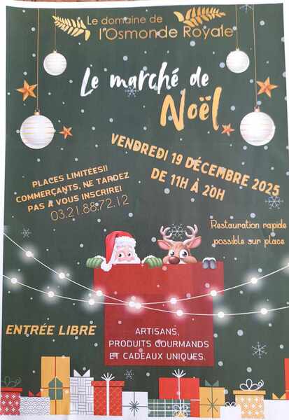 Marché de Noel à l'EHPAD le domaine de l'Osmonde royale de Helfaut