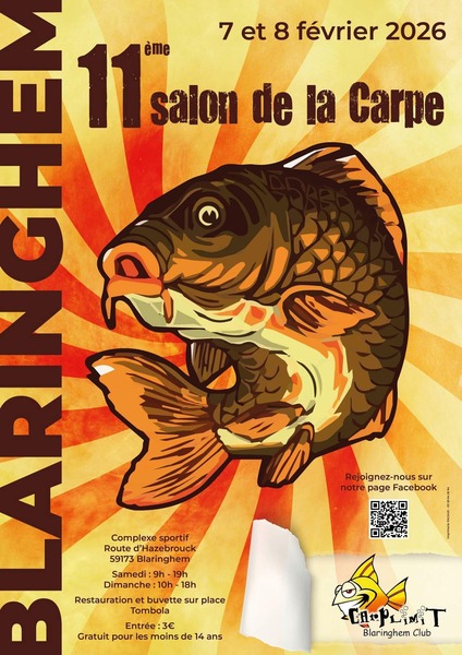 11 salon de la carpe à Blaringhem durant les 7 et 8 février 2026