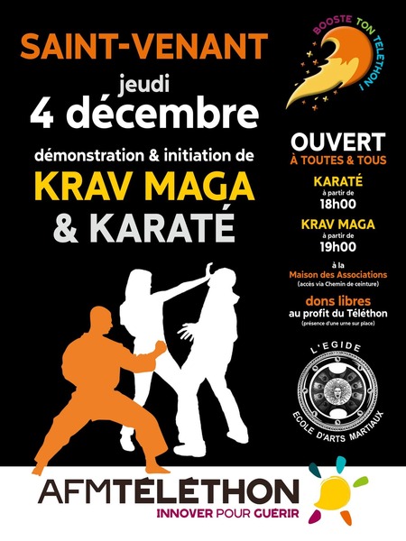 Démonstration et initiation de Krav Maga et karaté ce jeudi 4 décembre à Saint Venant