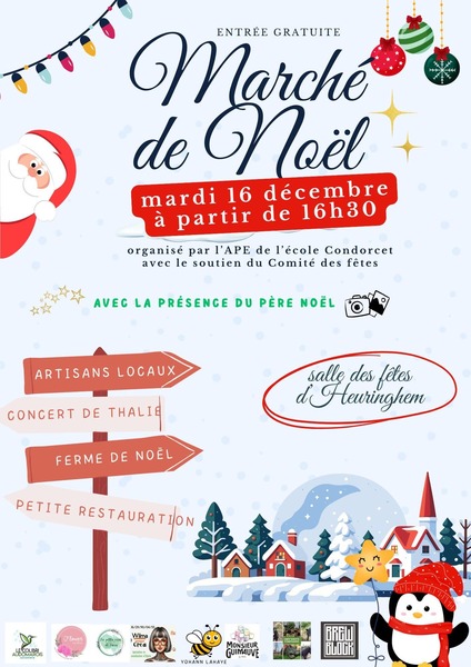 Marché de Noel de la commune de Heuringhem