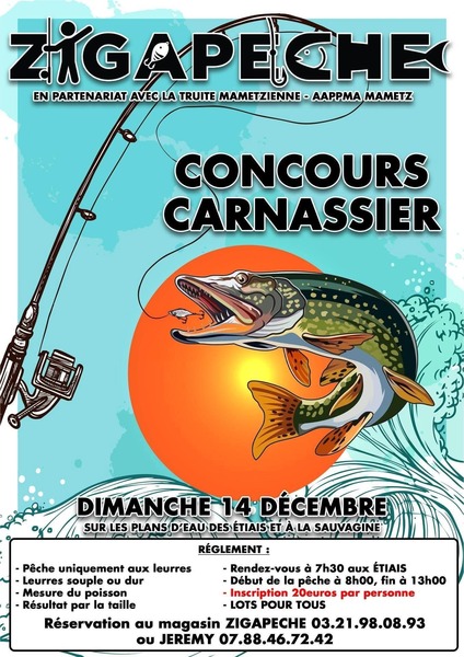 Concours carnassier à la Sauvagine de Mametz ce dimanche 14 décembre