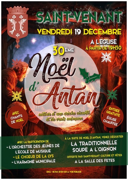 Noel D'Antan à Saint Venant ce vendredi 19 décembre