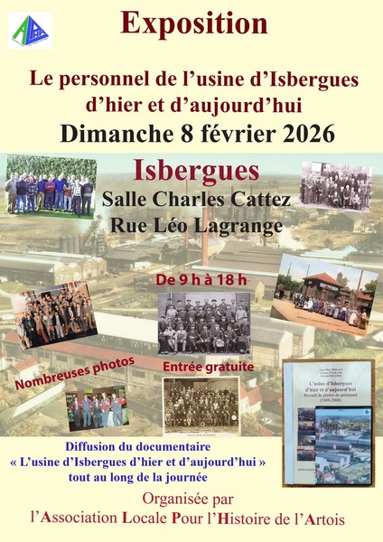 Exposition sur le personnel de l'usine d'Isbergues d'hier et d'aujourd'hui