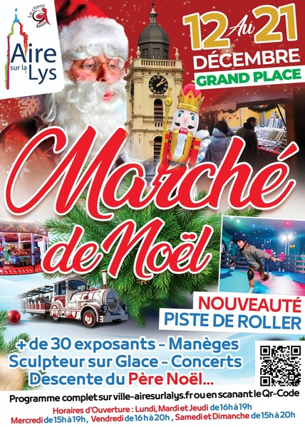 Le marché de la ville d'Aire sur la Lys revient du 12 au 21 décembre sur la grand place