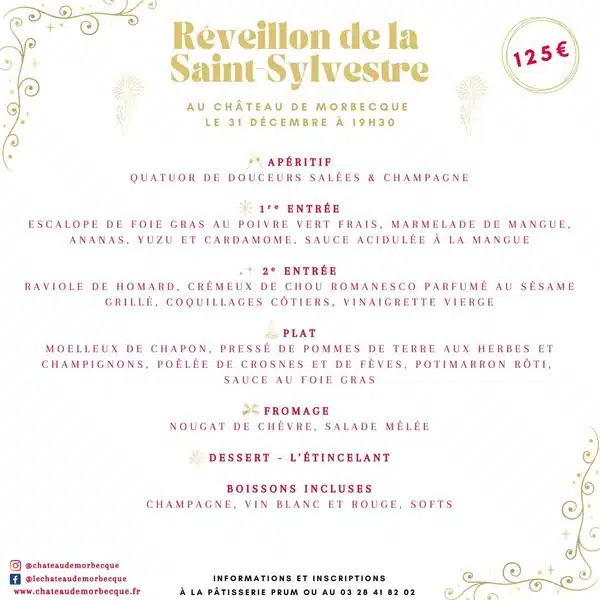 Le nouvel an au chateau de Morbecque