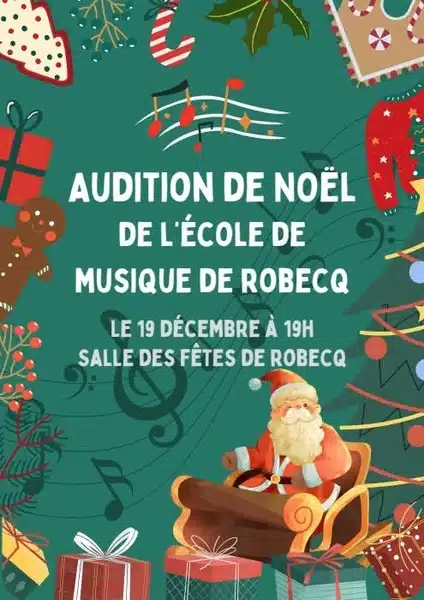 Audition de Noel de l'école de Musique de Robecq