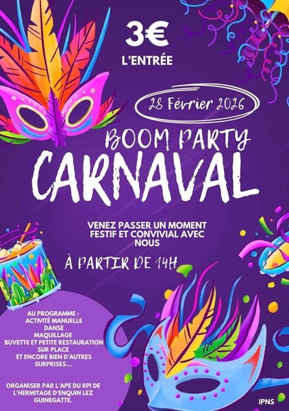 Boom party ce samedi 28 février à Enquin lez guinegatte