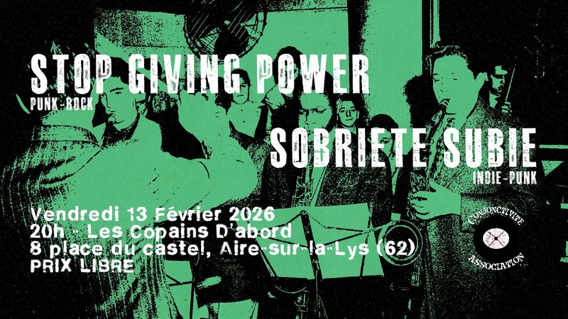 Un concert au bar des copains d'abord d'Aire sur la Lys ce vendredi 13 février 2026