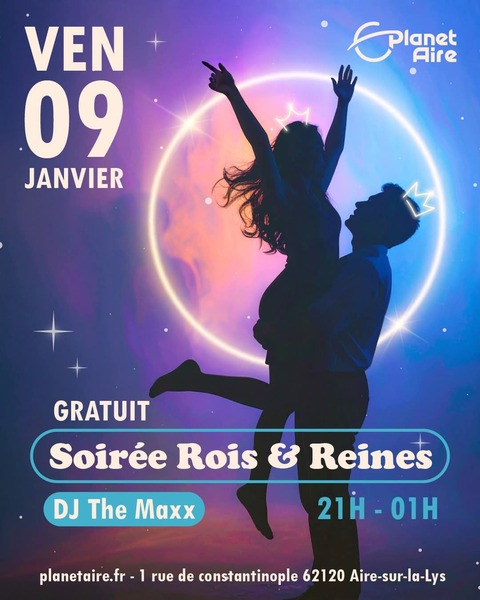 Soirée rois et reines au complexe d'Aire sur la Lys
