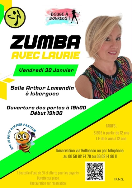 Séance zumba à Isbergues ce vendredi 30 janvier