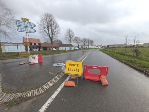 Plan de déviation départementale 190 à Racquinghem jusqu'au 30 janvier