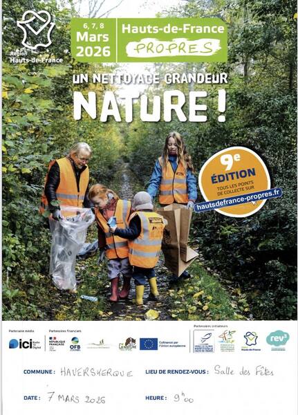 Nettoyons la nature avec Haverskerque ce samedi 7 mars
