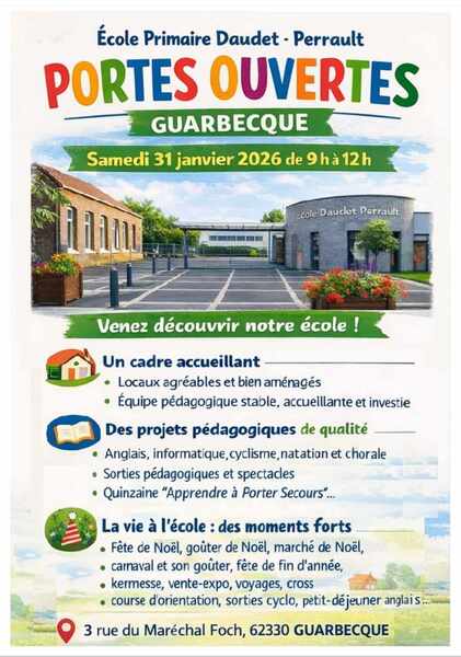 Portes ouvertes de l'école du village de Guarbecque ce samedi 31 janvier
