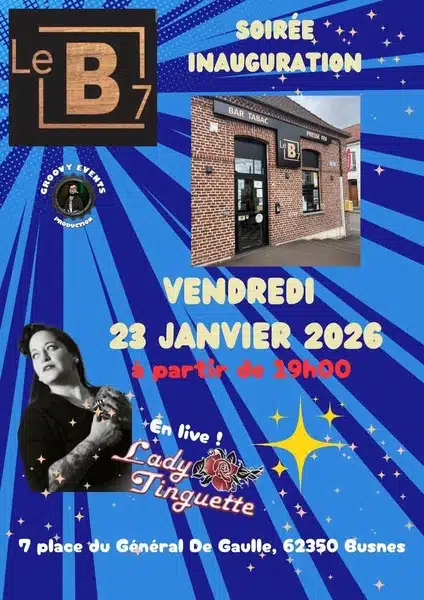 Une soirée inauguration est programmée au B7 de Busnes ce vendredi 23 janvier 2026