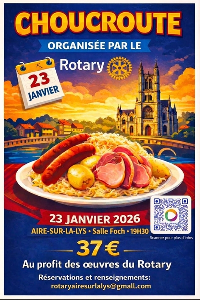 Un repas dansant est organisé ce samedi 23 janvier à Aire sur la Lys