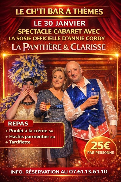 Le ch'ti bar à thèmes sera en cabaret spectacle ce vendredi 30 janvier