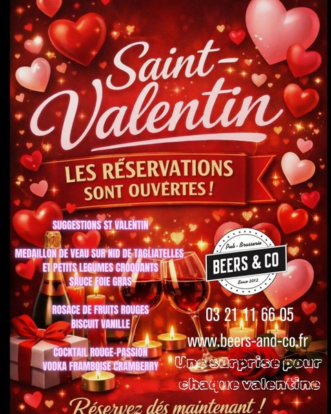 La Saint Valentin chez Beers and co d'Aire sur la Lys