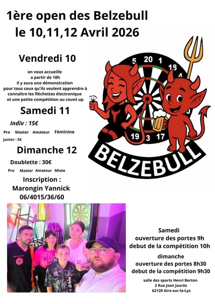 Premier open de fléchettes pour l'association Airoise