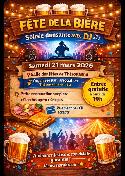 Fête de la bière ce samedi 21 mars à Thérouanne