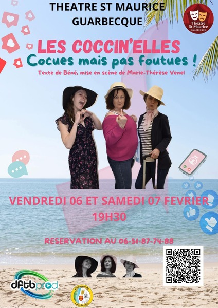 Les coccin'elles en représentation dans la salle Saint Maurice de Guarbecque