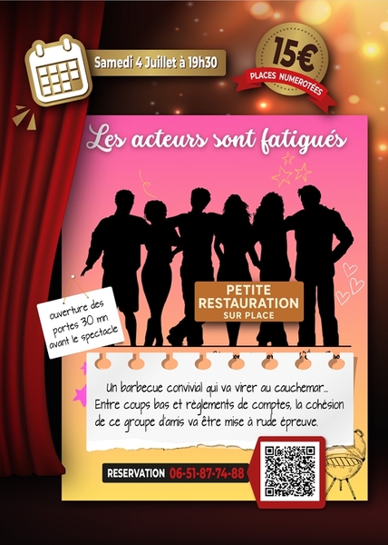 Les acteurs sont fatigués, théâtre ce samedi 4 juillet à Guarbecque