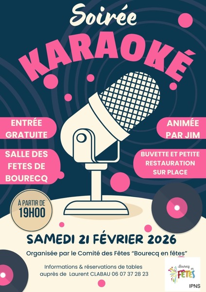 Soirée karaoké ce samedi 21 février à Bourecq