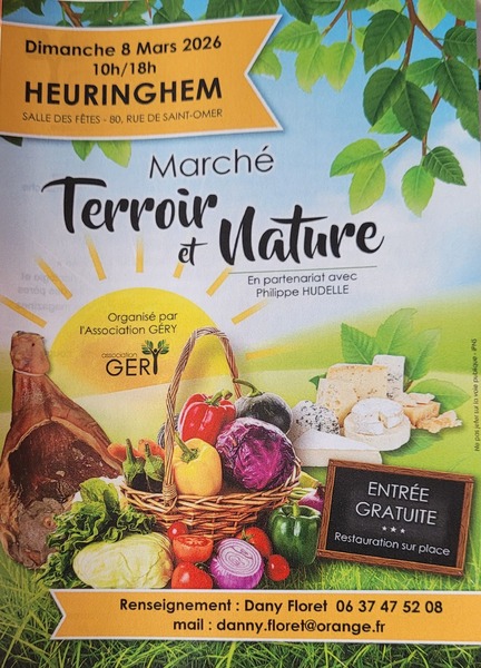 Marché terroir et nature ce dimanche 8 mars à Heuringhem