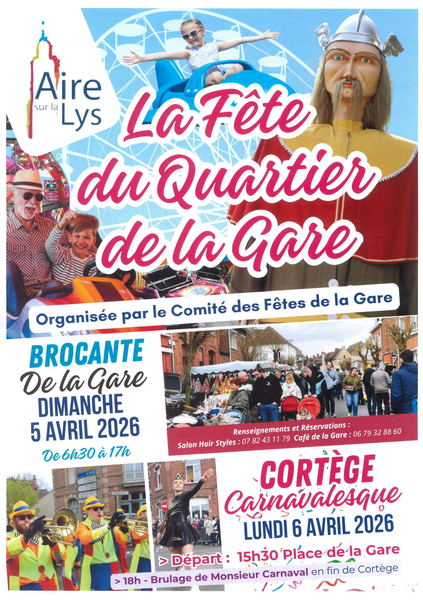 La brocante du quartier de la gare d'Aire sur la Lys revient !