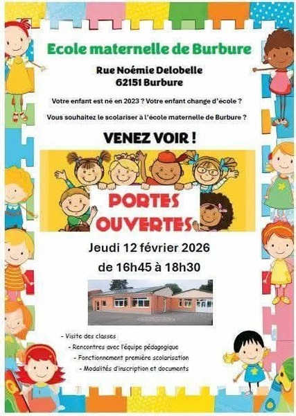 Allez visiter l'école maternelle de Burbure ce jeudi 12 février