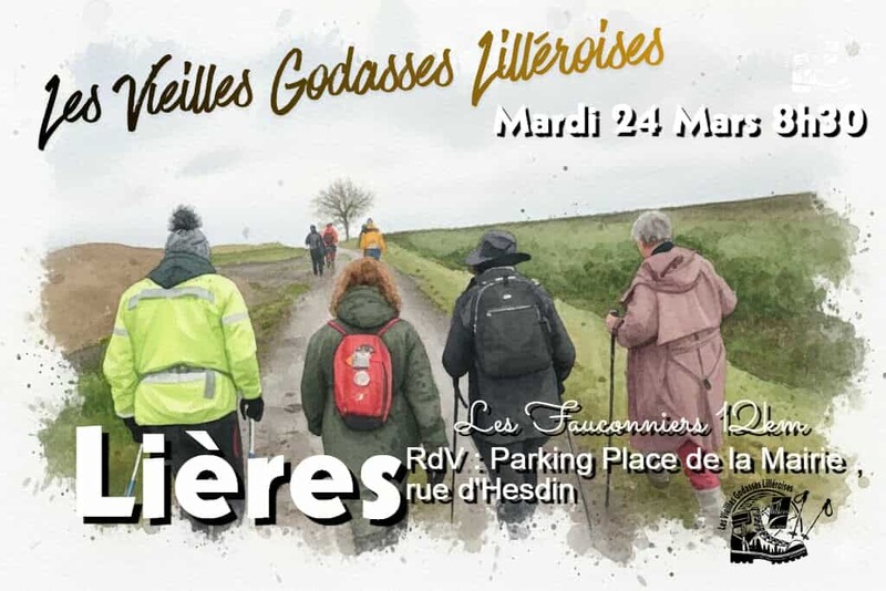 Les vieilles Godasses de Lillers seront à Lières ce mardi 24 mars