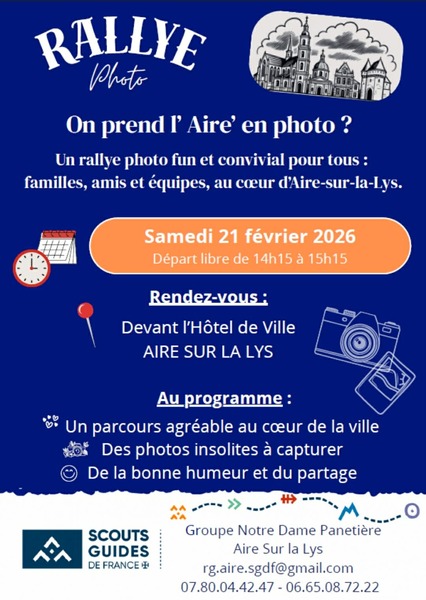 Un rallye photo avec les scouts d'Aire sur la Lys