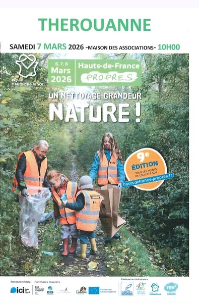 Nettoyons la nature ce samedi 7 mars à Thérouanne