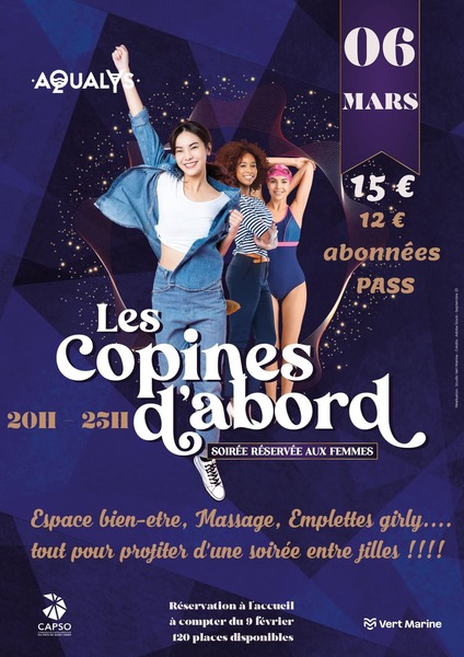 Une soirée fille à la piscine d'Aire sur la Lys ce vendredi 6 mars