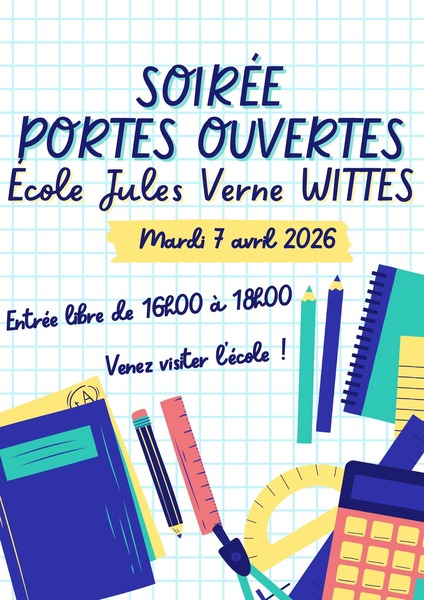 Soirée portes ouvertes à l'école du village de Wittes ce mardi 7 avril