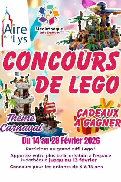 Concours de Lego à la ludothèque d'Aire sur la Lys!