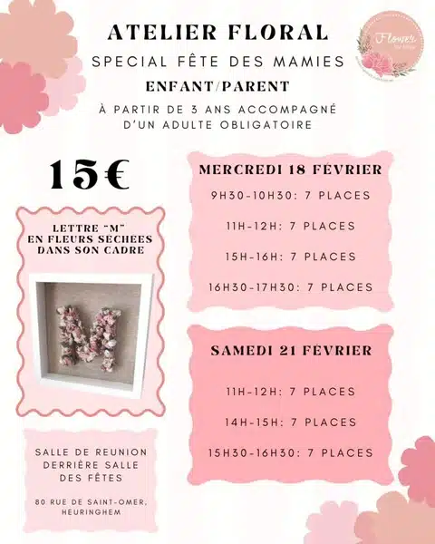 Des ateliers floraux pour la fête des mamies à Heuringhem