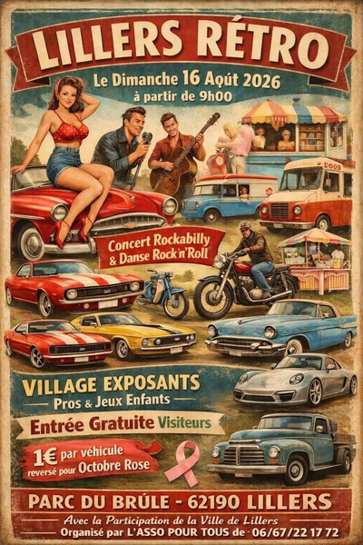 Lillers rétro ce dimanche 16 aout à Lillers, une grande première pour la ville