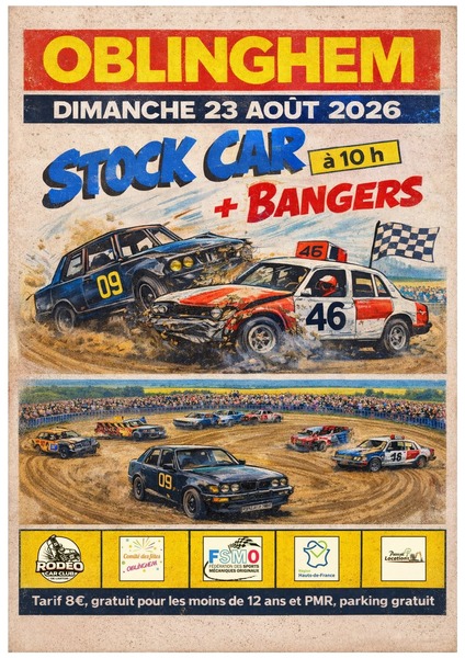 Stock car à Oblinghem ce dimanche 23 aout