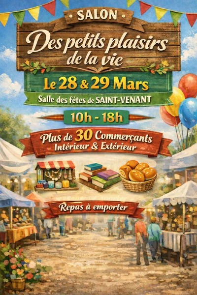 Salon des petits plaisirs de la vie à Saint Venant ce samedi 28 et dimanche 29 mars