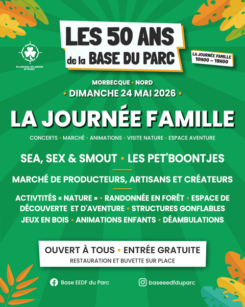 La journée famille pour les 50ans du parc de la base de Morbecque