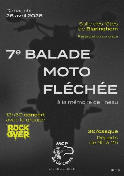 7éme balade moto fléchée ce dimanche 26 avril à Blaringhem
