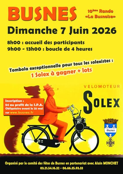 10éme randonnée la busnoise à Busnes ce dimanche 7 juin
