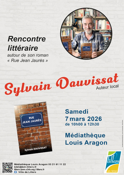 Rencontre littéraire ce samedi 7 mars dans la médiathèque de Lillers