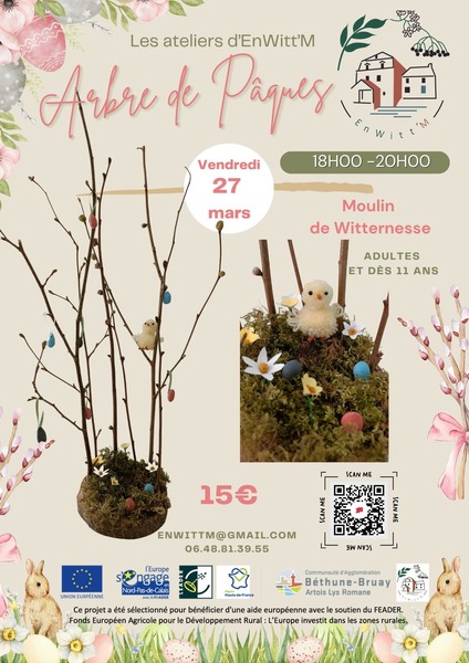 Arbre de Pâques ce vendredi 27 mars à Witternesse