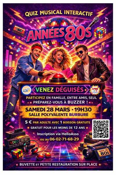 Quiz musical interactif ce samedi 28 mars à Burbure