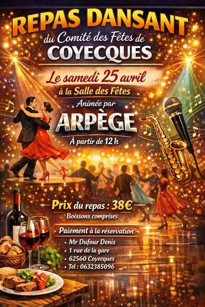 Un repas dansant ce samedi 25 avril à Coyecques