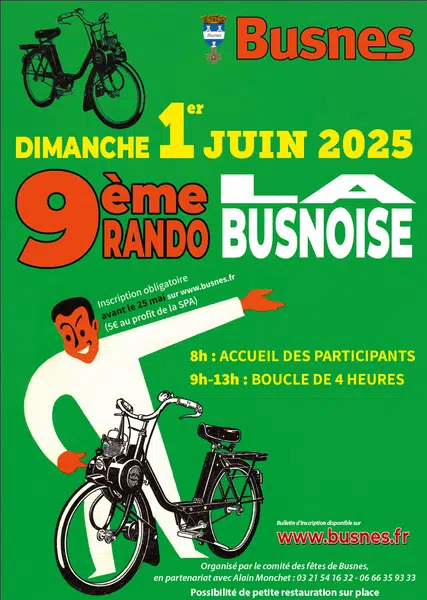 9éme randonnée la busnoise à Busnes ce dimanche 1 juin