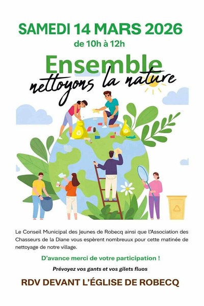 Ensemble nettoyons la nature ce samedi 14 mars à Robec