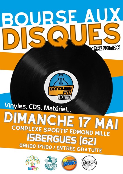 Bourse aux disques de radio banquise se dimanche 17 mai à Isbergues