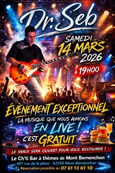 Dr.Seb en concert ce samedi 14 mars à Mont Bernenchon